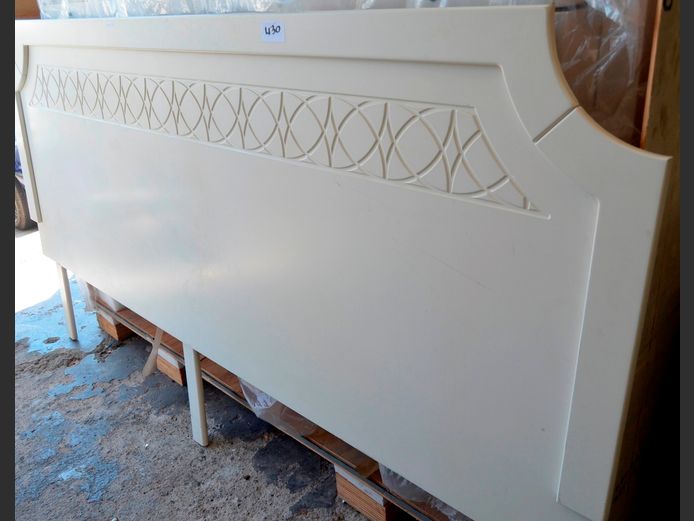 WHITE KING SIZE HEADBOARD