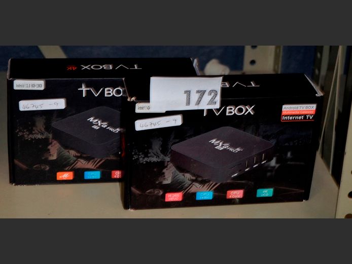 LOT OF 2: ANDROID 4K TV BOXES [Untested]