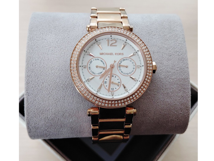 MICHAEL KORS PARKER ROSE GOLD-TONE STAINLESS STEEL WATCH MODEL: MK5781