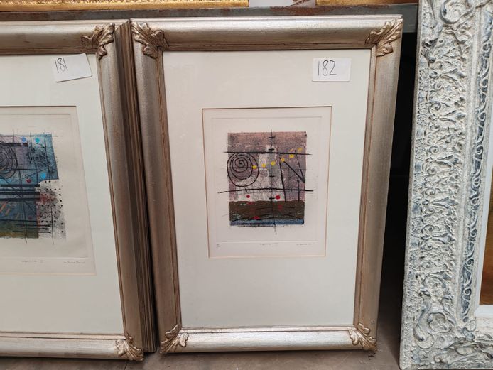 Framed Abstract Graffiti Print (STC)