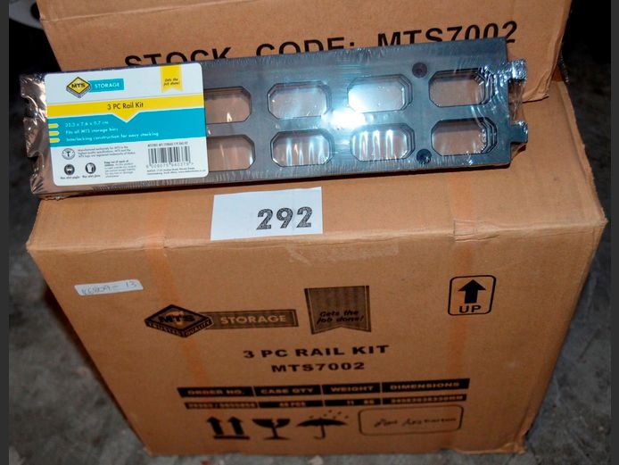 BOX OF 12: 3-PIECE RAIL KITS