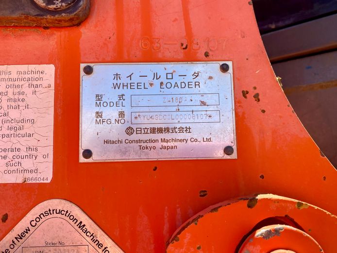 HITACHI ZW 180 FRONT END LOADER