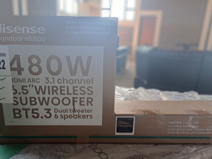 HISENSE HS3100 480W SOUNDBAR/ SUBWOOFER 