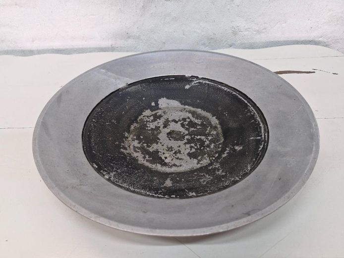 Large Vintage Metal Gold Panning Dish Basin