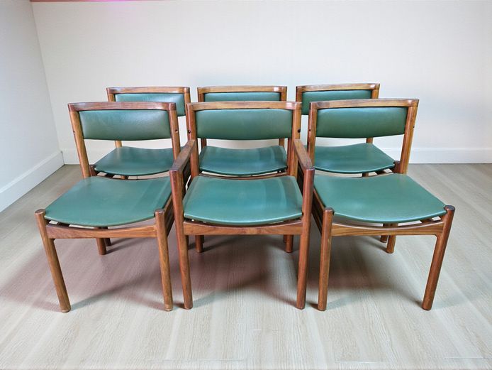 Mid-Century Modern Danish Dining Chairs - Set of 6