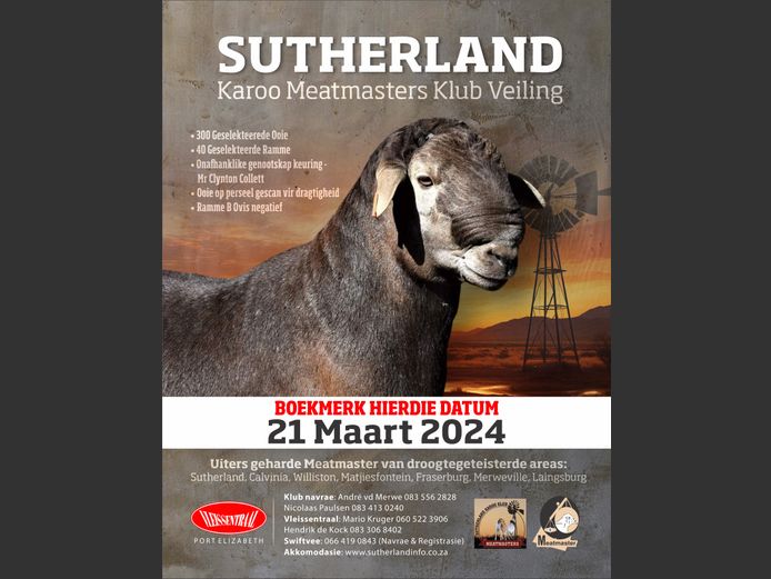 SUTHERLAND KAROO MEATMASTERS KLUB VEILING