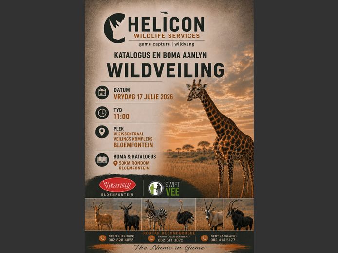 HELICON WILDLIFE SERVICES KATALOGUS EN BOMA AANLYN WILDVEILING