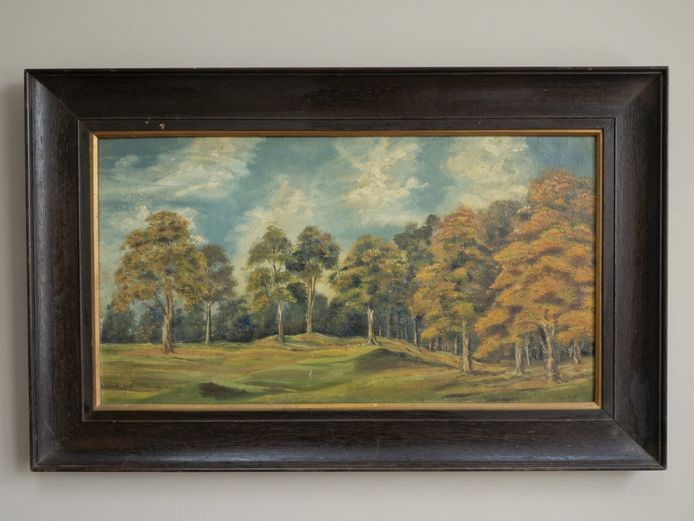 Framed Landscape Oil Painting, Signed