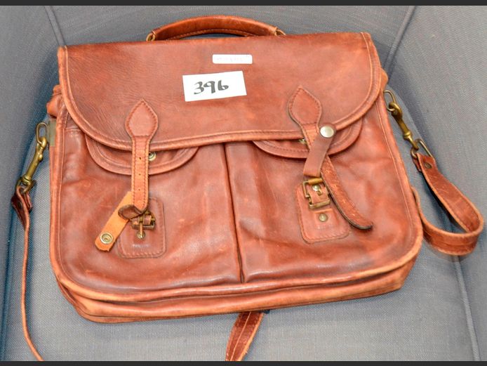 BROWN LEATHER SATCHEL