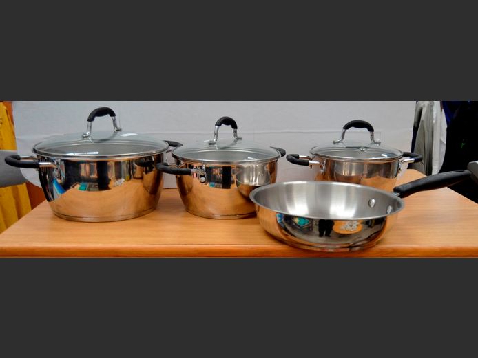 ALOE STAINLESS STEEL 7-PIECE POT SET