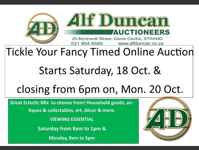 Tickle Your Fancy Timed Online Auction