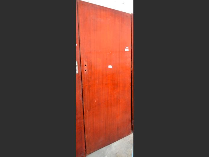 BROWN INNER DOOR, 199 x 81cm [Water damage to bottom]