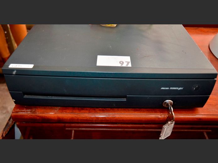 MECER POSIFLEX CASH DRAWER WITH KEYS, 45 x 42.5 x 10cm [Untested]