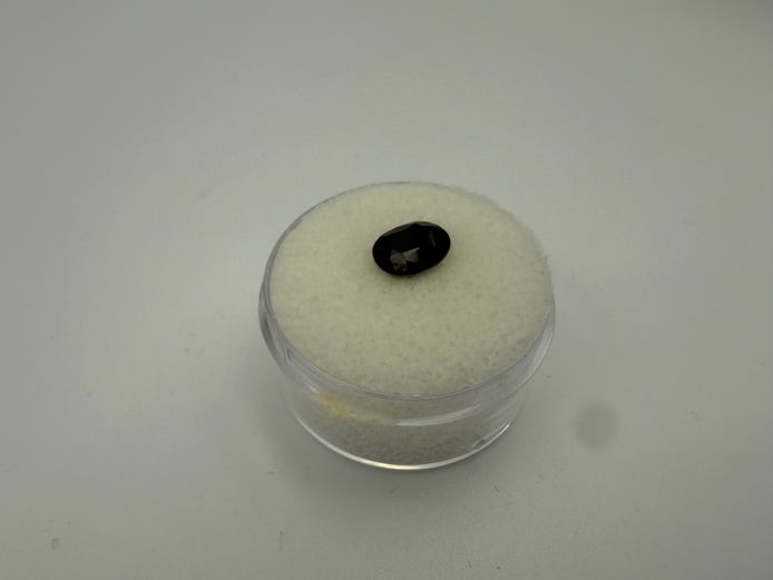 Black oval stone