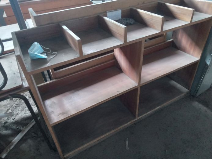 Wooden bookshelf