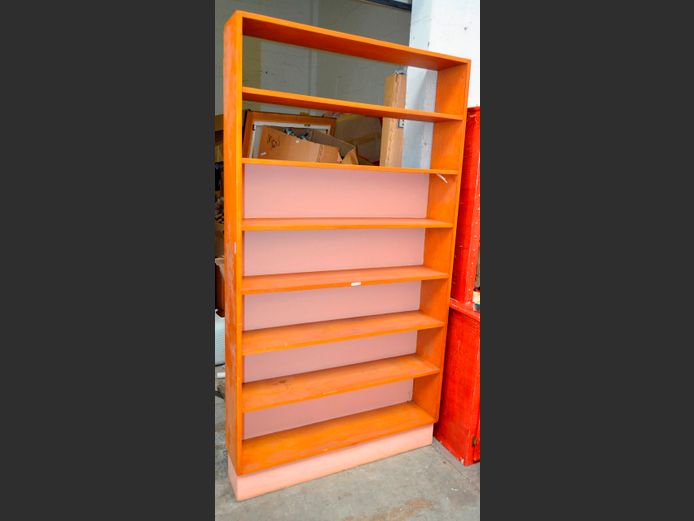 OAK 7-TIER BOOKSHELF, 107 x 24 x 198cm