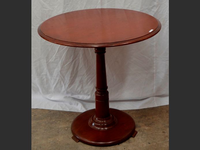IMBUIA CIRCULAR OCCASIONAL TABLE, 77cm Diameter x 77cm High [Scuffed]