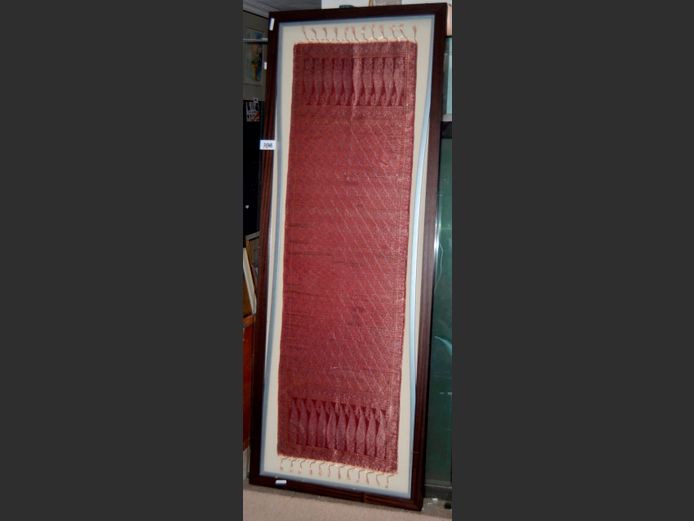 FRAMED SILK, 199 x 74cm