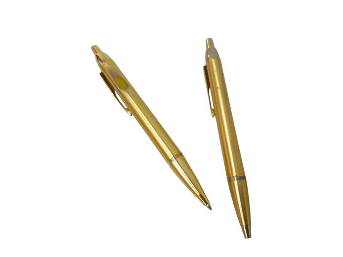 Vintage Parker Gold-Tone Ballpoint Pen and Mechanical Pencil Set