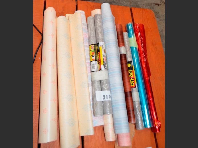 WALL PAPER, ADHESIVE VINYL, etc