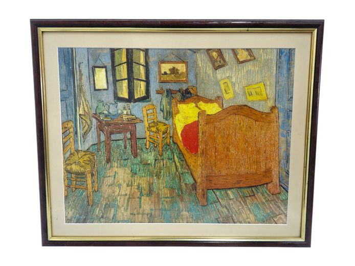 After Vincent van Gogh "The Bedroom in Arles" Framed Textured Print