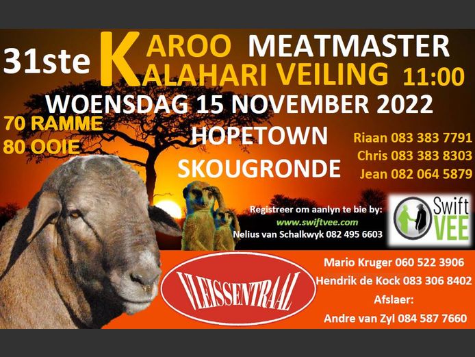 31STE KALAHARI KAROO MEATMASTER VEILING