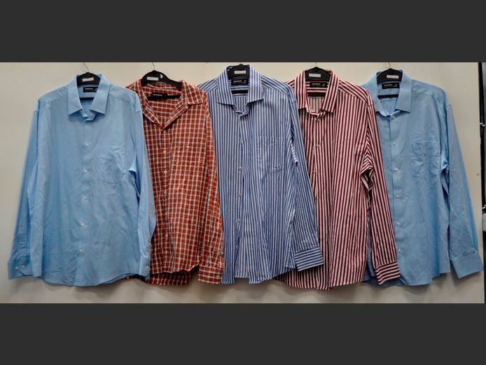 LOT OF 5: WOOLWORTHS MEN'S SHIRTS [Sizes 44 & XL]