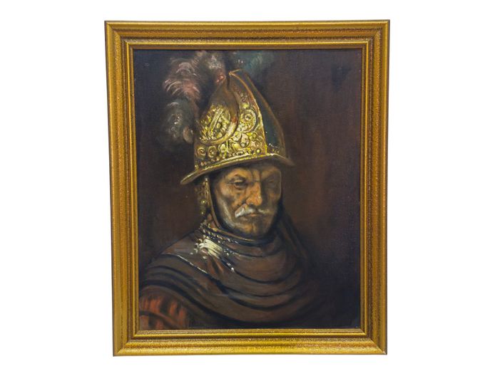 The Man in the Golden Helmet – Rembrandt Style Oil Painting