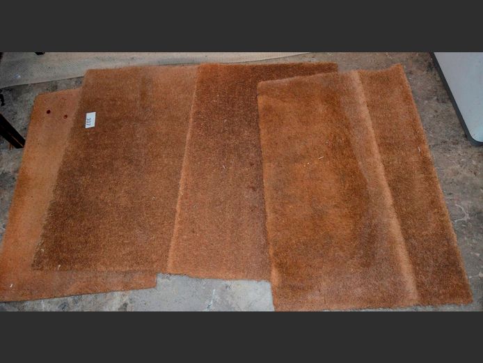 SET OF 4 DOOR MATS, 85 x 56cm