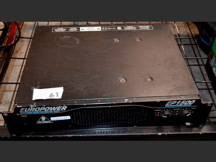 BEHRINGER EUROPOWER EP1500 AMPLIFIER [Switches on, untested further]