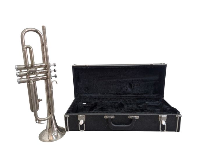 Silver-Plated Trumpet with Carry Case