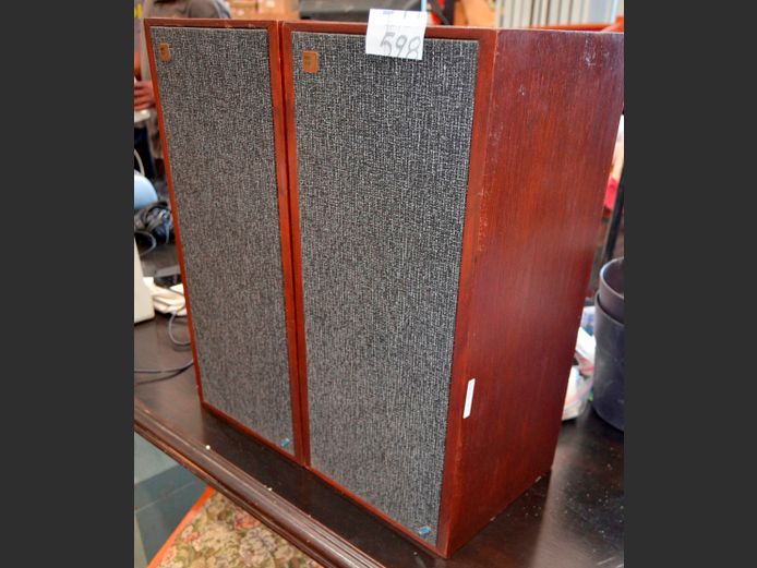 PAIR SEAS HI-FI SPEAKERS, 27 x 27 x 59cm [Untested]