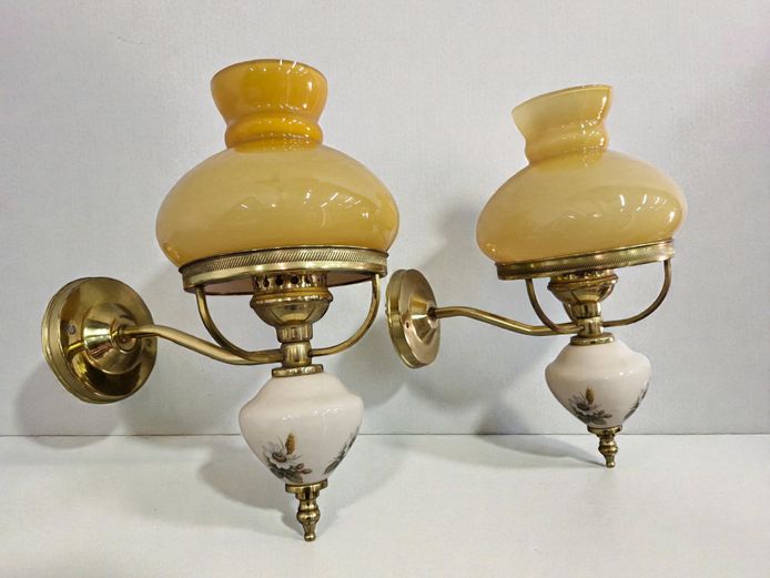 Set of Vintage Wall Sconce Lights