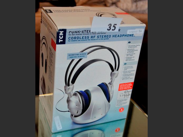 TCM CORDLESS STEREO HEADPHONES [Untested]