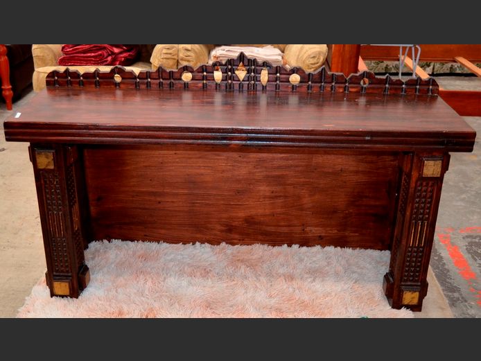 INDONESIAN TEAK HALL TABLE, 150 x 45 x 85cm
