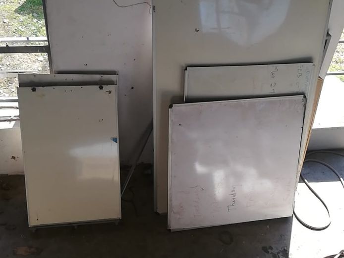 Assorted white boards