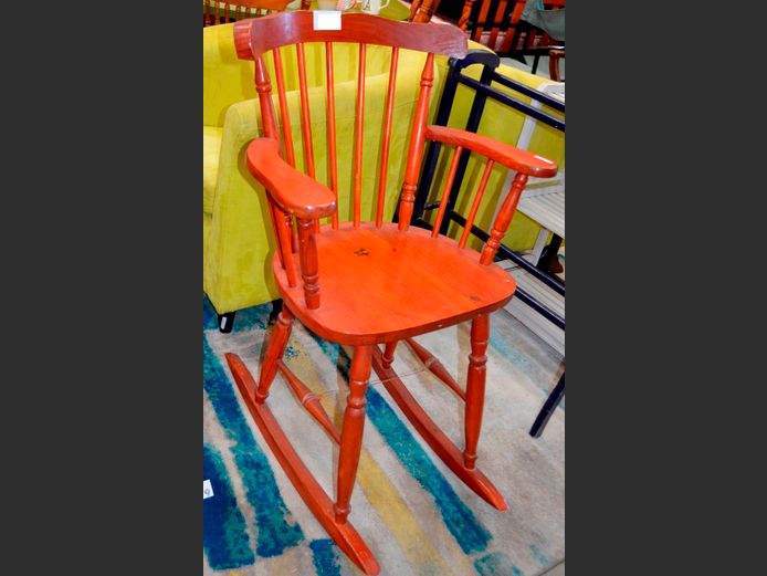 PINE ROCKING ARMCHAIR