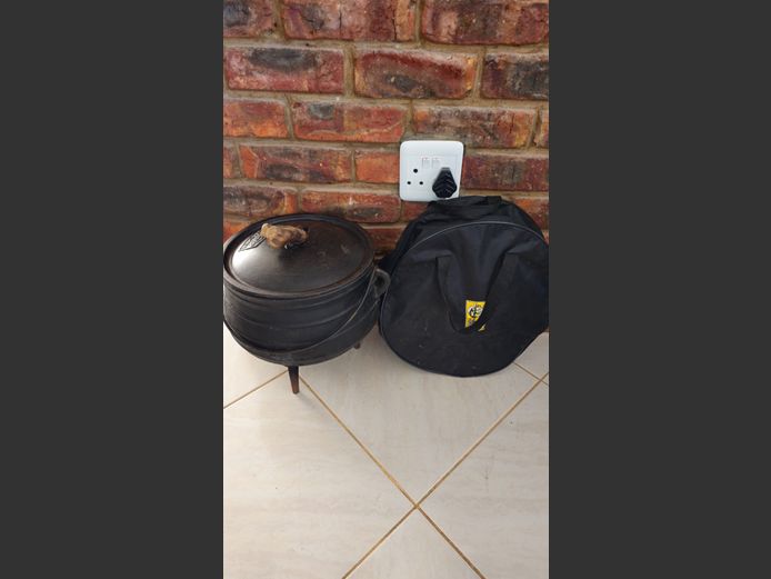 Cast Iron Pots - (2 off)