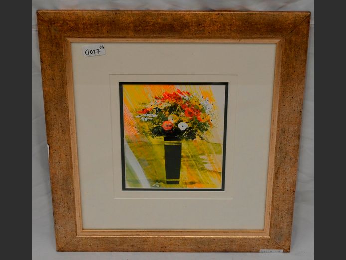 KOBUS LE GRANGE OIL ON PAPER, SIGNED, 22 x 18cm