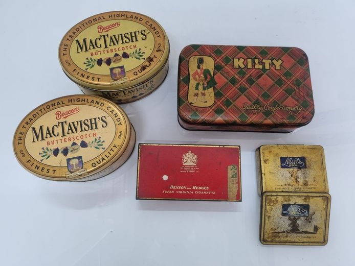 Vintage Confectionery and Tobacco Tin Collection