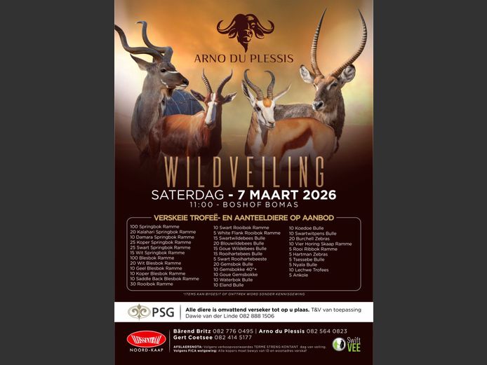 ARNO DU PLESSIS   WILDVEILING