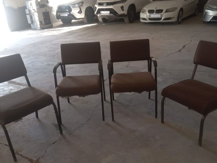 Brown office visitors chairs