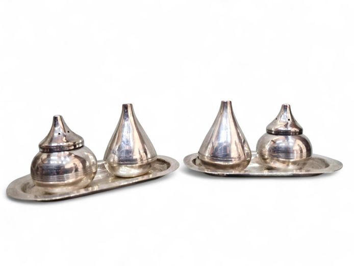 Vintage Silver Plated Salt & Pepper Shakers