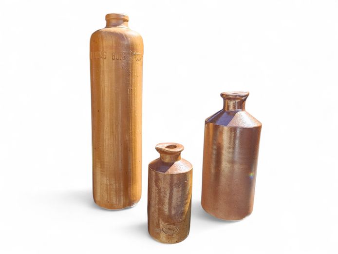 Collection of Vintage Stoneware Bottles