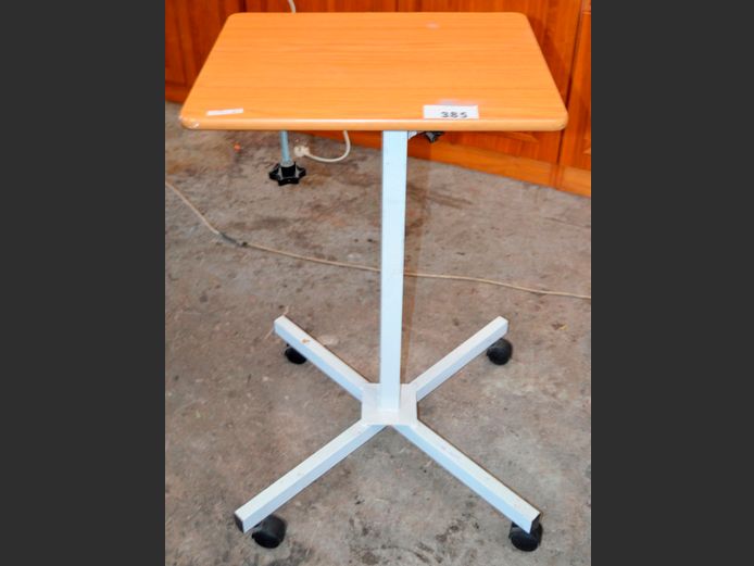 MOBILE ADJUSTABLE HEIGHT TABLE, 51 x 41 x 85cm
