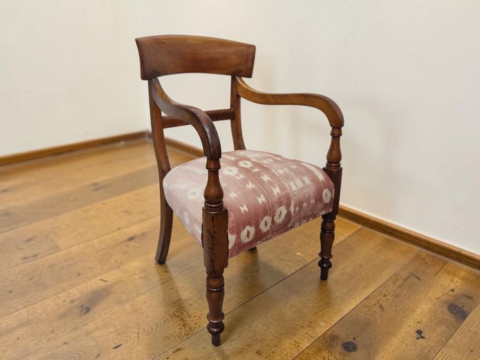 Antique Regency-Style Mahogany Carver Chair