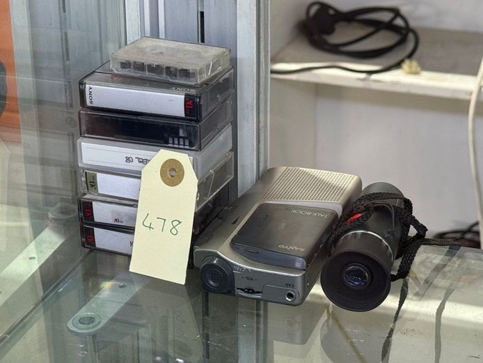 Tape Recorder with Tapes 