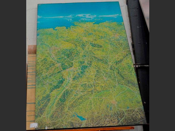 LARGE UNFRAMED MAP