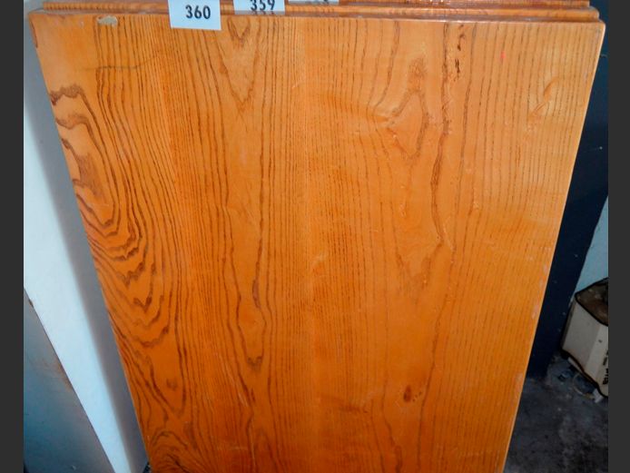 STAINED OAK TABLE TOP, 110 x 75cm