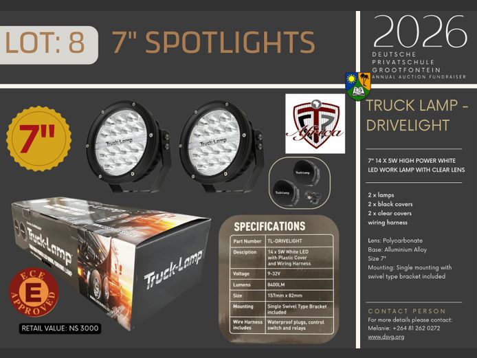 DEUTSCHE PRIVATSCHULE GROOTFONTEIN | 7" SPOTLIGHTS